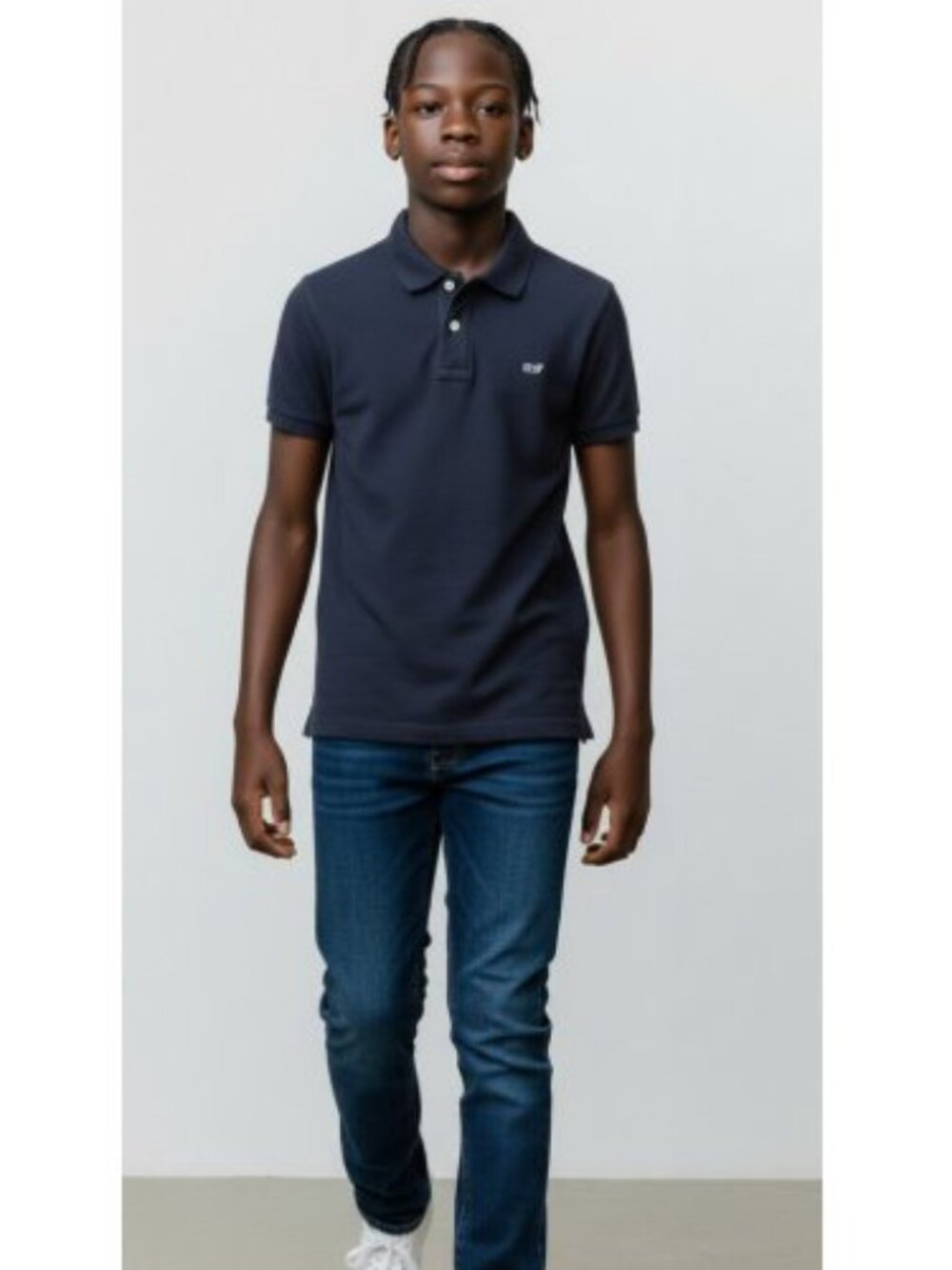 VINEYARD VINES Navy Blue Short Sleeved Polo Top Boys Size 12-14